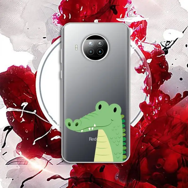 

Killer Giraffe cartoon funny cute animal Phone Case Transparent for Xiaomi Redmi note 10 t 8 9 pro lite 11
