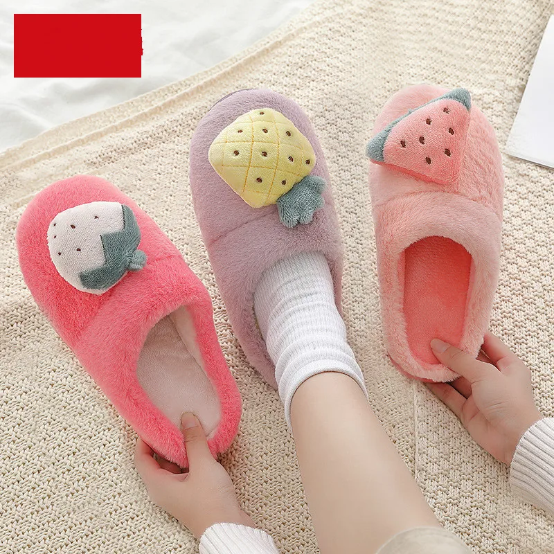 

Winter Warm Men Home Slippers Cotton Shoes Cute Furry Male Flip Flops Unisex Couple Bedroom Plush Slippers Indoor Floor Newest