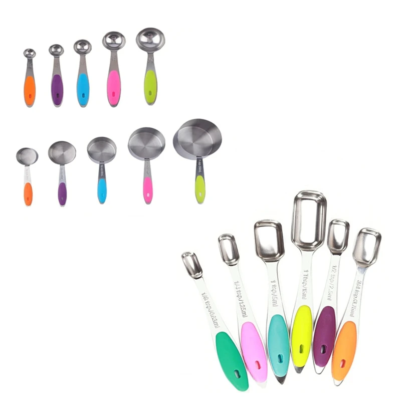 

Measuring Cups&Spoons,16 Piece Stackable Stainless Steel Measuring Tools Set,Baking And Cooking Measuring Tools