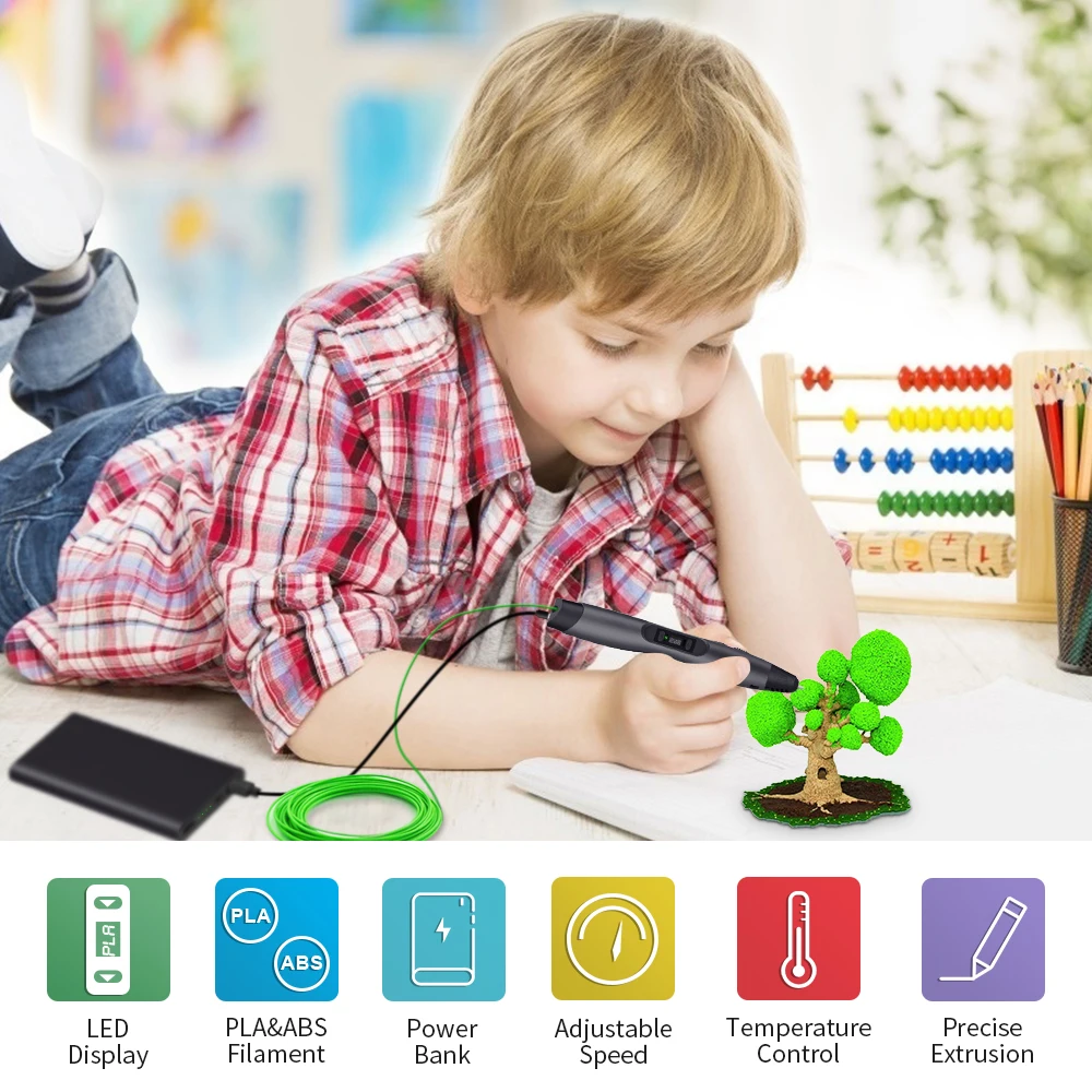 Enotepad SL-300A 3d Scribble Pen With High Quality For kids and parents Drawing Picture safe low temp printing pen | Компьютеры и офис