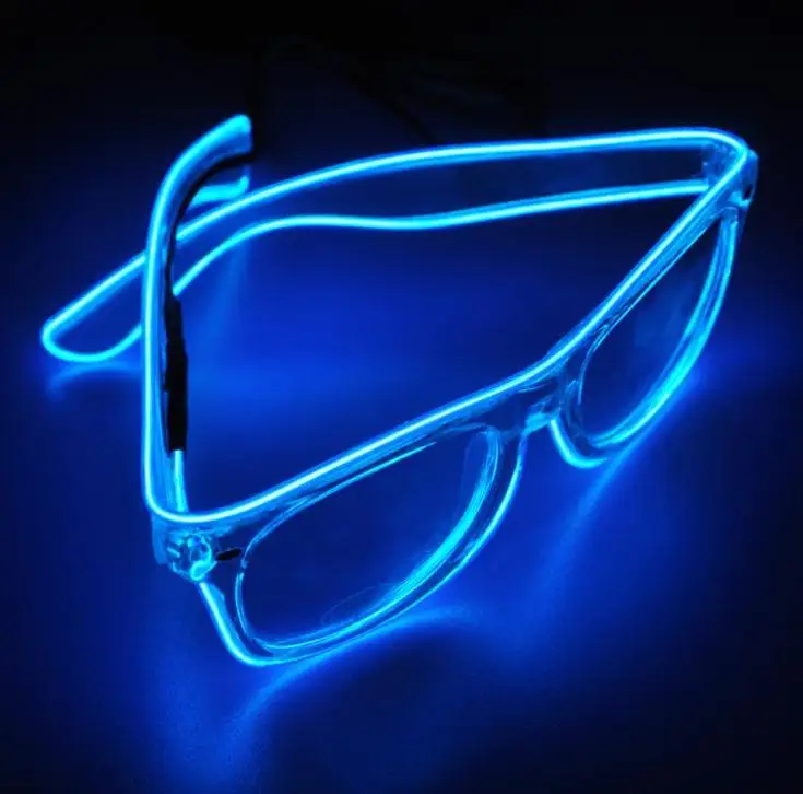 

Flashing El Wire Led Glasses Luminous Christmas Halloween Lighting Colorful Glowing Gift for Dj Bright Light Decoration