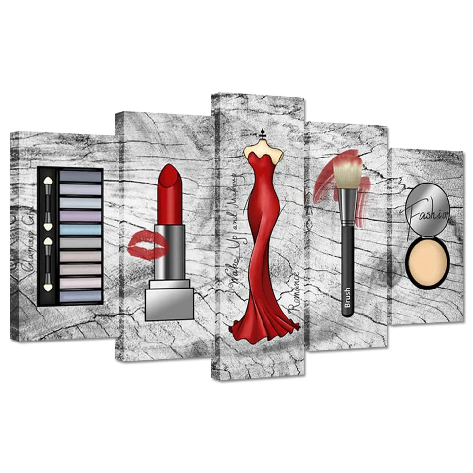 5 шт. красная помада тени для век | Дом и сад