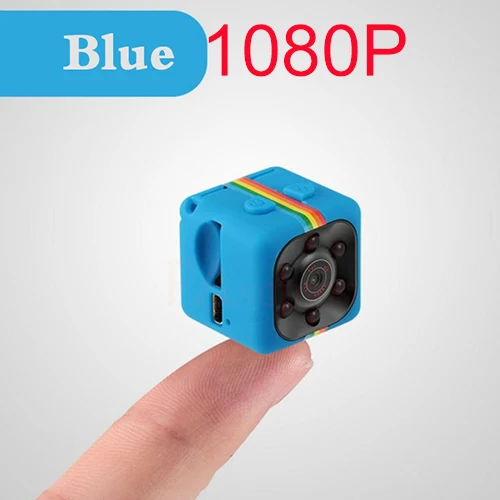 1080p Blue SQ11 мини видеокамера 1080P спортивная мини-камера DV DVR монитор ночного видения микро маленькая камера видео рекордер полицейский Карманная камера sq13 - Цвет: 1080p Blue
