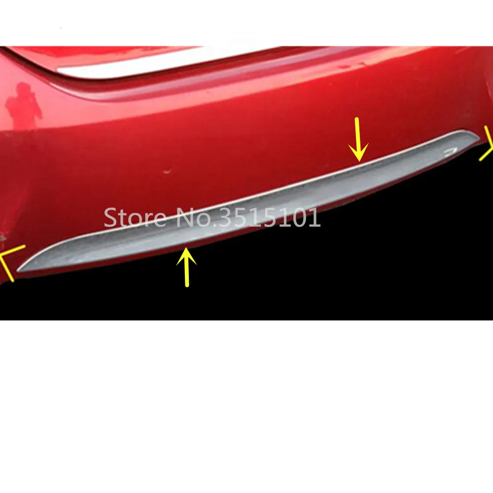 

Car Cover Protection Bumper ABS Chrome Trim Rear Back Tail Bottom Pedal 1pcs For Toyota Corolla Altis 2017 2018 2019