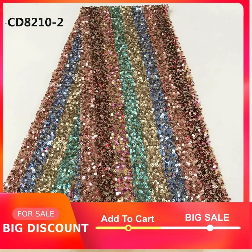 Высокое качество большой кружевной Африканский женский блесток вышивка ткани