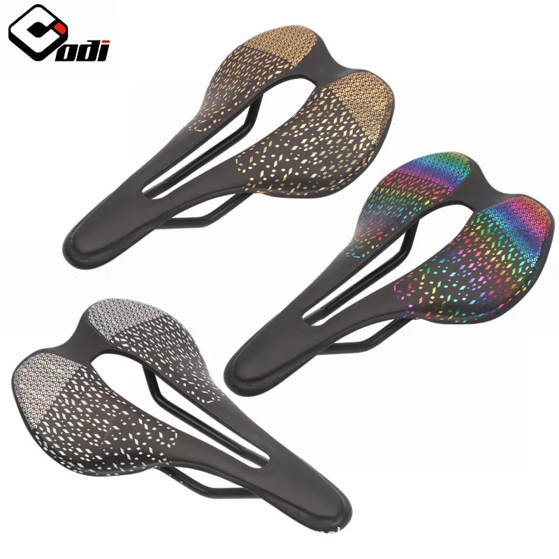 

American ODI Mountain Highway Bicycle Seat Mat Saddle Ultra-Light Poly Carbon Fiber Hollow Breathable Racing Seat Bag