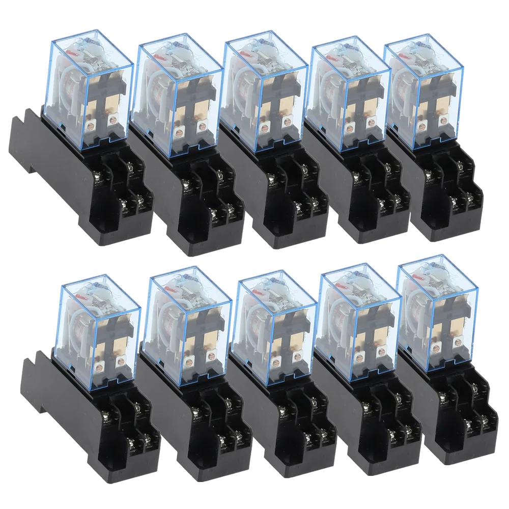 10 шт./набор DC 12V 24V 36V 48V 110V 220V Катушка Мощность реле LY2NJ DPDT 8 Pin HH62P JQX-13F с основного