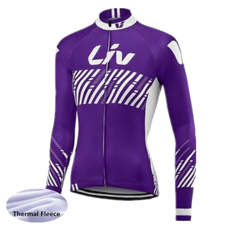 Женская зимняя теплая флисовая велосипедная Джерси 2020 liv одежда спортивная с