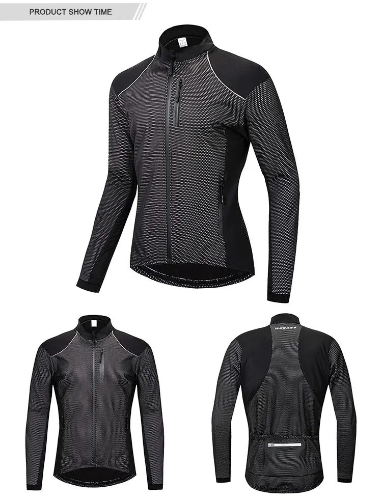 Мужская куртка для велоспорта зимняя теплая флисовая велосипедная одежда