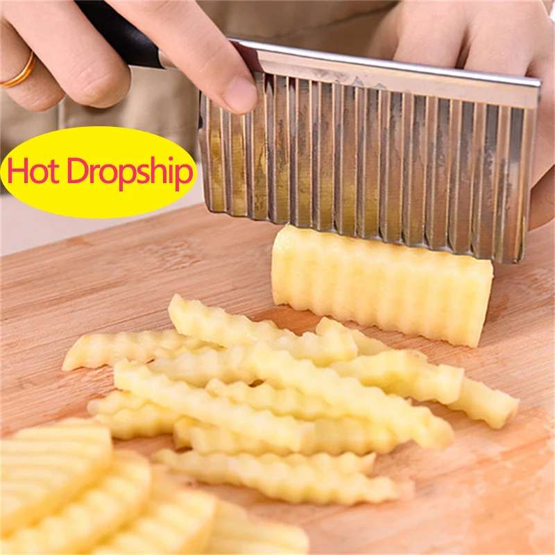 2021 Новый Кухня ножи Нержавеющая сталь овощи фрукты волнообразный резак