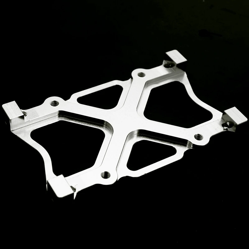 

Aluminum Bumper Mounting Plate Accessories Silver with 4PCS 70mm Oil Adjustable Metal Hydraulic Shock Absorber Damper
