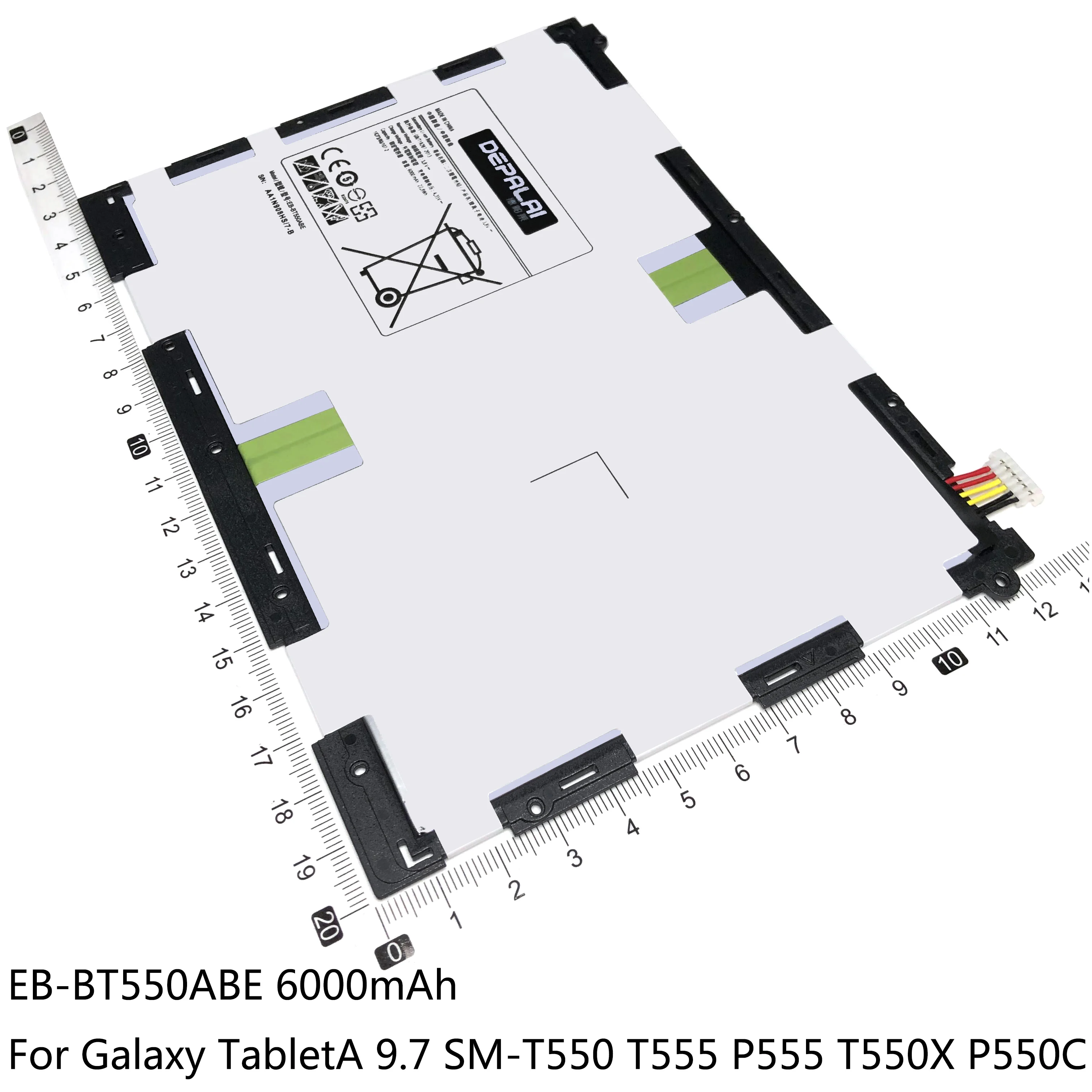 Аккумулятор для Samsung Galaxy Tab A EB BT550ABE BT585ABE BT595ABE 9 7 P555C T555 P351 T580 T585C T590 T595 SM T550