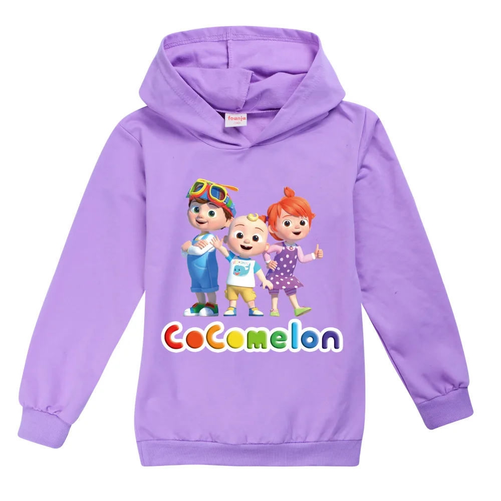 

2021 Cocomelons Kids Clothes Boys Cotton Spring Boutique Outfits Baby Girls Hoodies Tshirt Baby Tops Yongth Clothing 2-16 years
