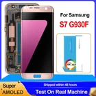 100% Оригинальный ЖК-дисплей 5,1 дюйма Super AMOLED для Samsung Galaxy S7 G930 G930F, сенсорный экран, дигитайзер в сборе