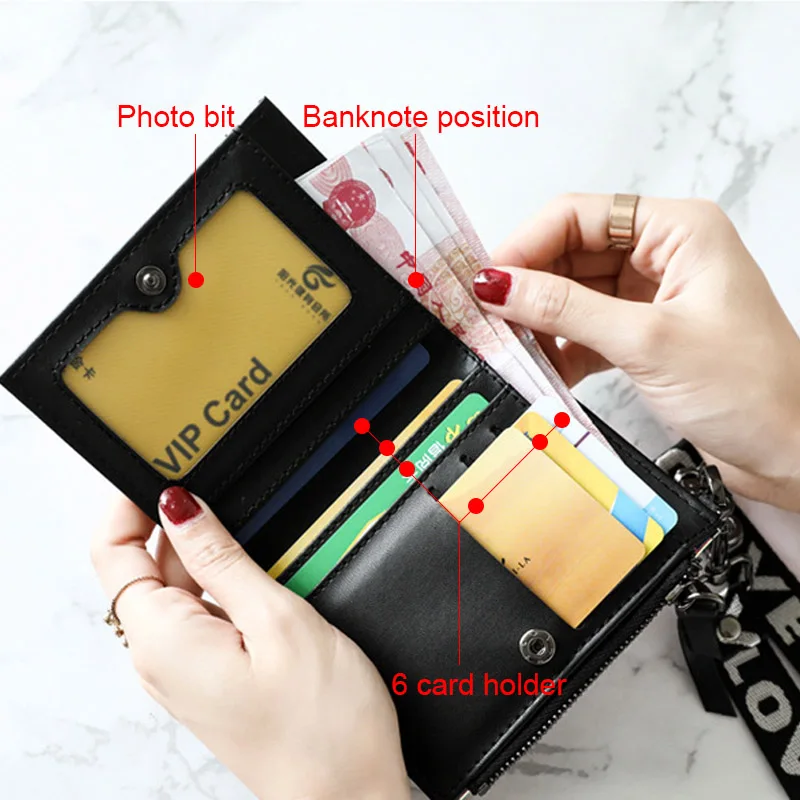 Корейский модный маленький женский кошелек короткие дизайнерские кошельки