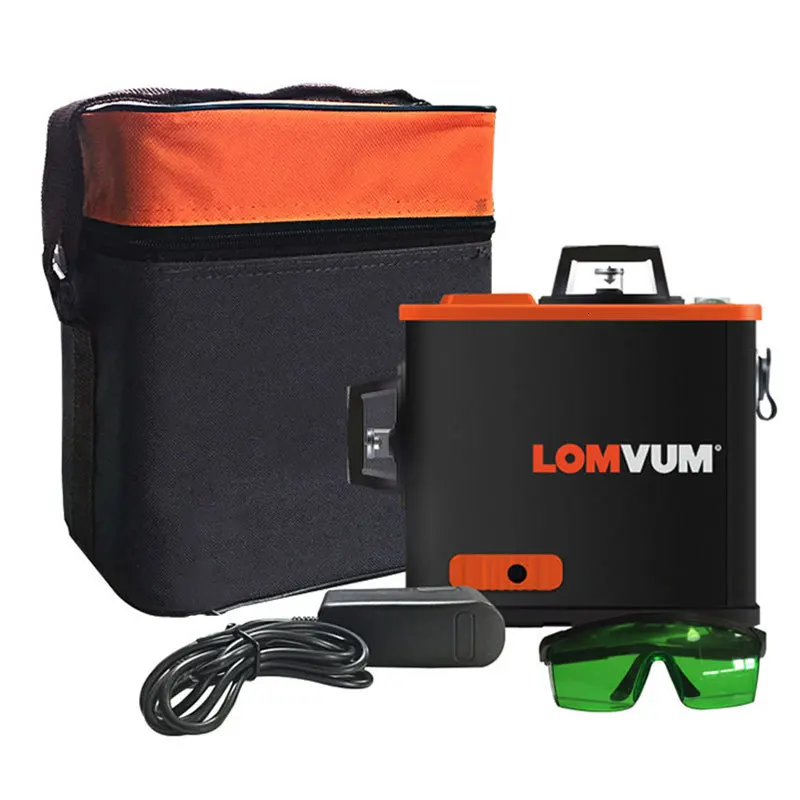 LOMVUM 12 линий 3D Osram лазерный уровень самонивелирующийся 360 degre горизонтальный и вертикальный крест лазерный рычажный штатив