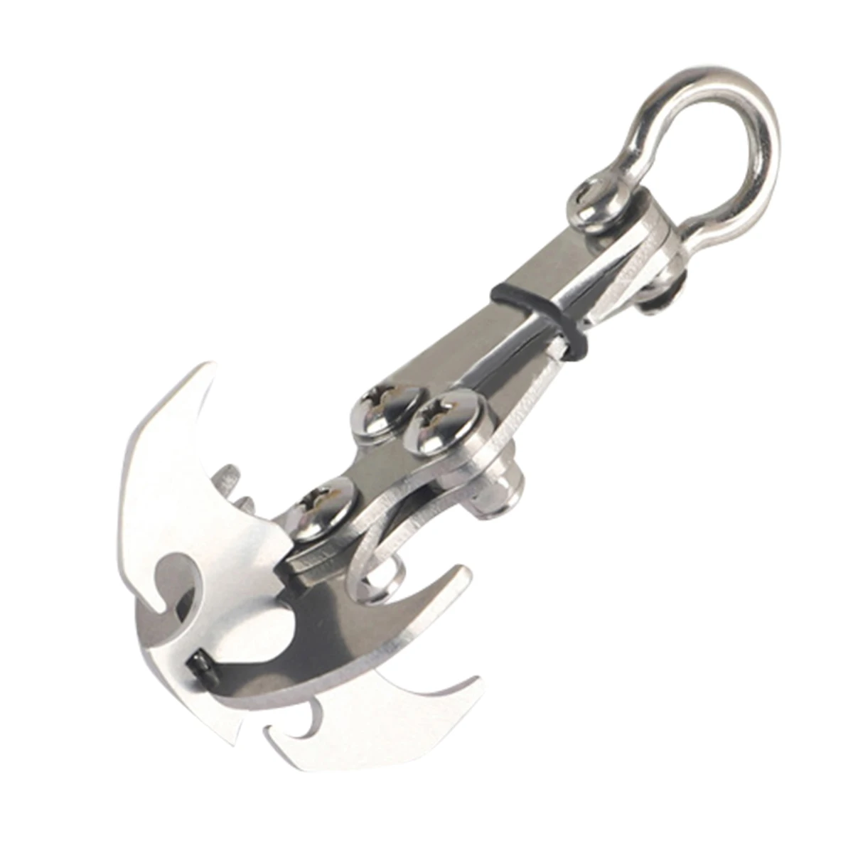

Stainless Steel Survival Folding Grappling Hook Outdoor Climbing Claw Accessories Gravity Hook Key Chain Car Traction Rescue EDC