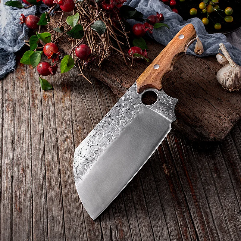 

Slicing Kitchen Knife Household Meat Cutting Thickened Sharp Forged High Carbon Stainless Steel Kitchen Knives