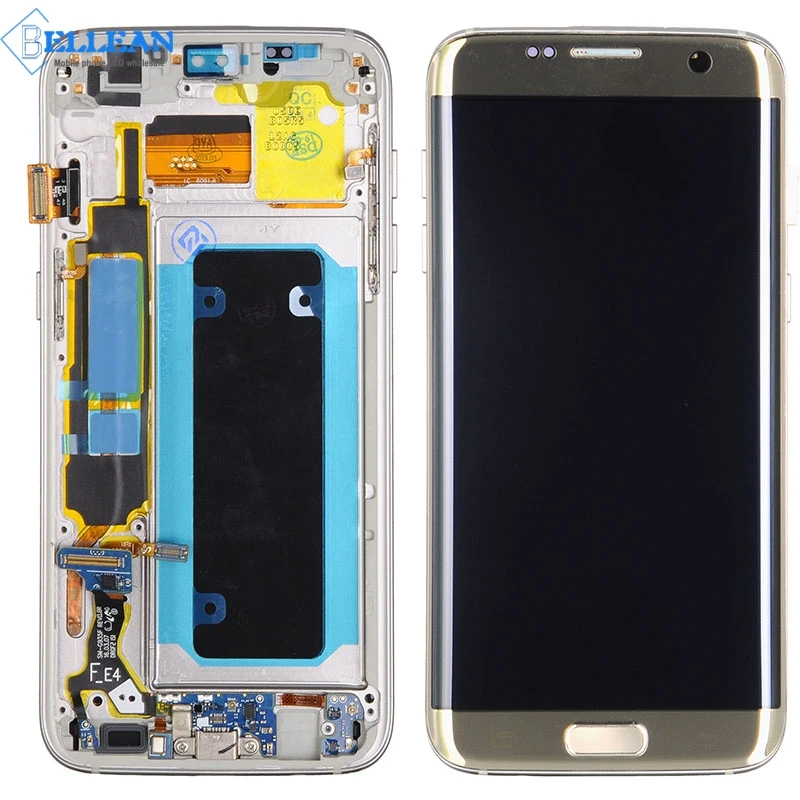 Dinamico Super Amoled G935 ЖК-дисплей для samsung Galaxy S7 Edge ЖК-экран сенсорный дигитайзер сборка G935F дисплей с рамкой 1 шт