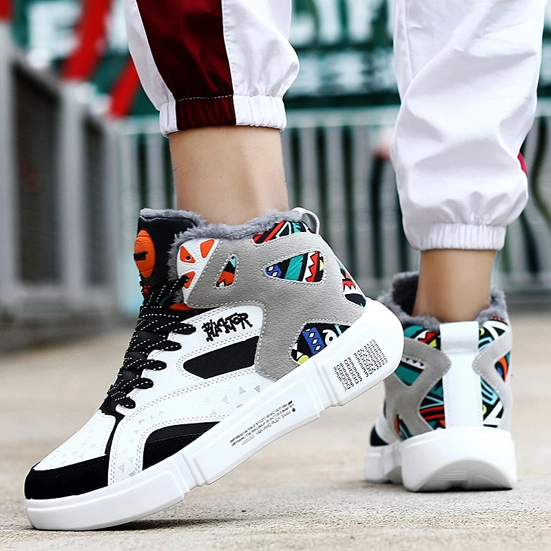 Men Shoes 2020 Winter Plush Snow Boots Comfortable Warm Outdoor Sport Walking Male Athletic Sneakers For Adult Ankle boots | Обувь