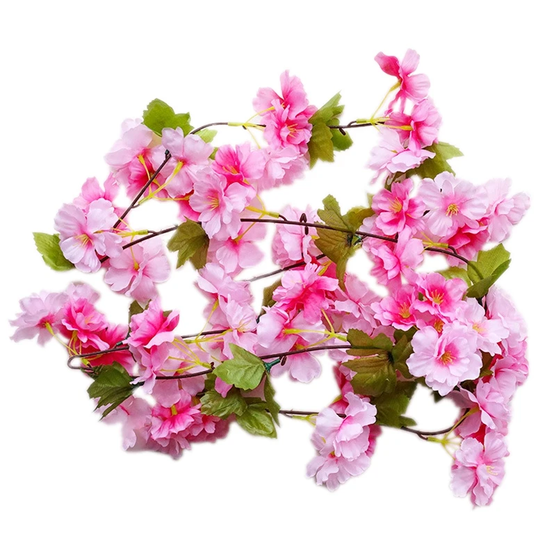 Искусственная вишневая гирлянда подвесная искусственная Виноградная лоза цветы