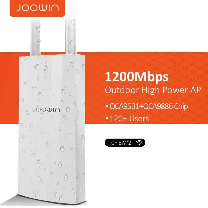 1200Mbps JW-EW72 Dual-Band 2.4G&5G High Power Outdoor Wireless AP/Router omnidirectional Coverage Access Point Wifi Base Station