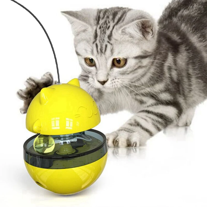 

Tumbler Cat Turntable Toy Missing Food Ball Funny Cat Stick Toys Pet Training Tool Cat Leaking Food Ball Toy Educational Tumbler