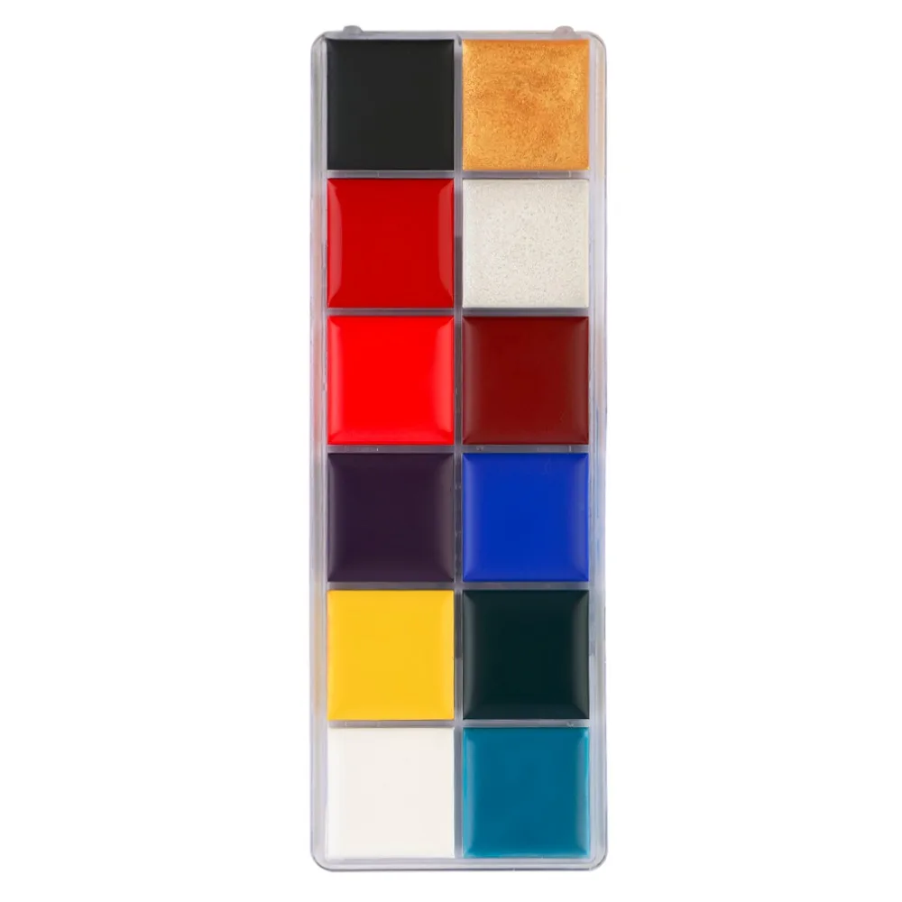 12 видов цветов для макияжа на Хэллоуин Новая Модная стильная профессиональная