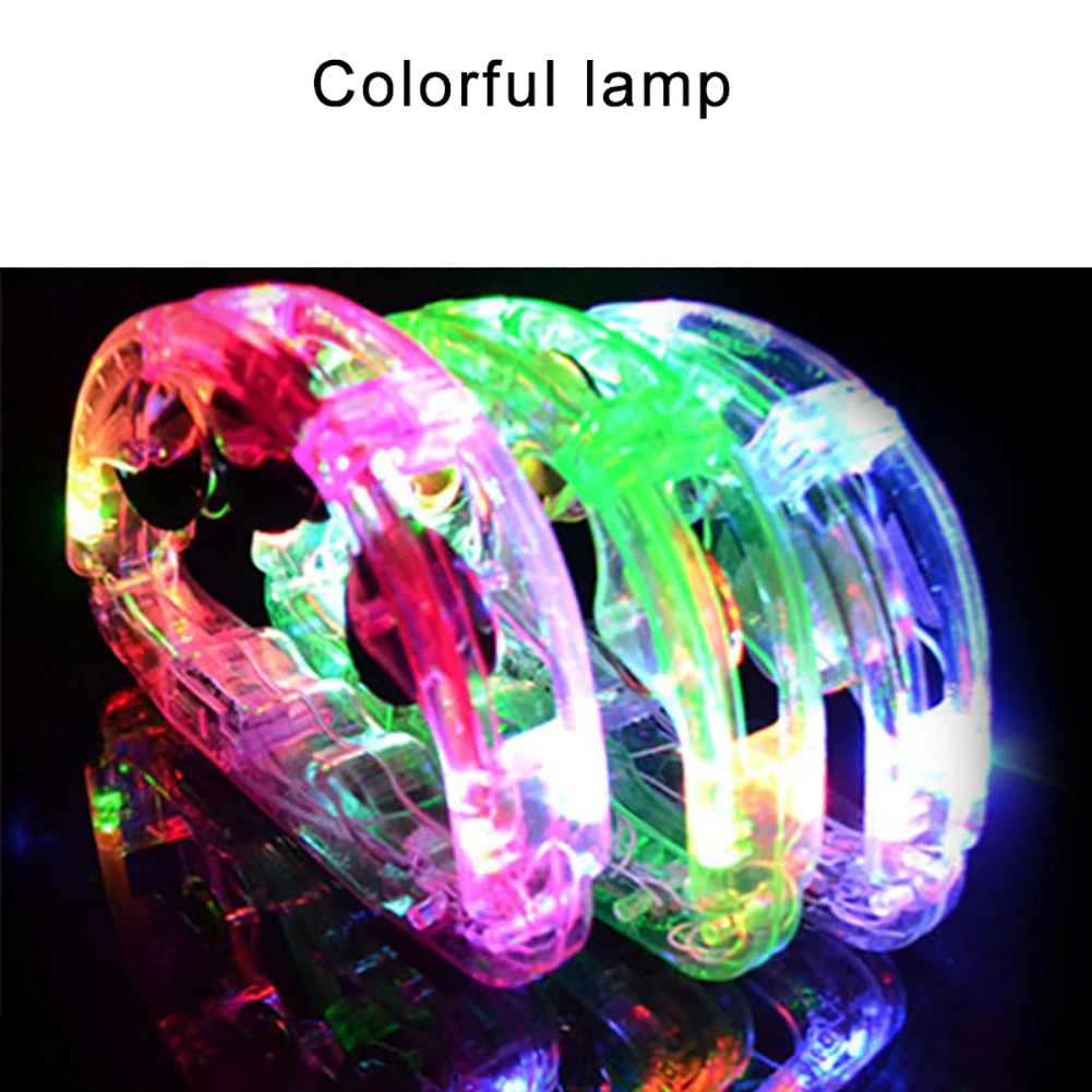 High Quality New Sell Sensory LED Lighting Toy Flashing Tambourine Musical Instrument Calming Household Intresting Tools | Дом и сад
