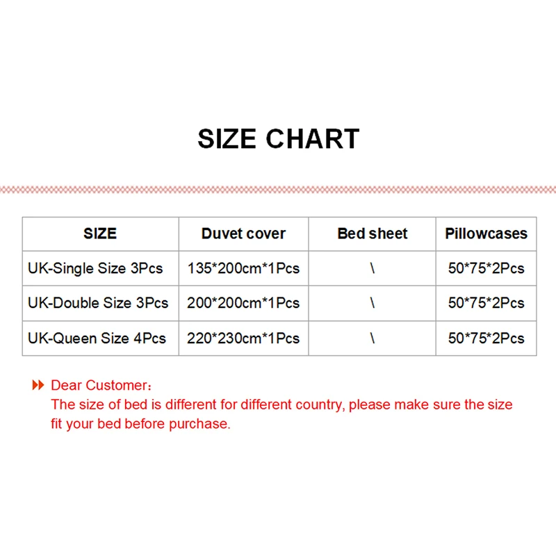 Постельное белье Lanke постельное с клетчатым узором Великобритания двуспальный