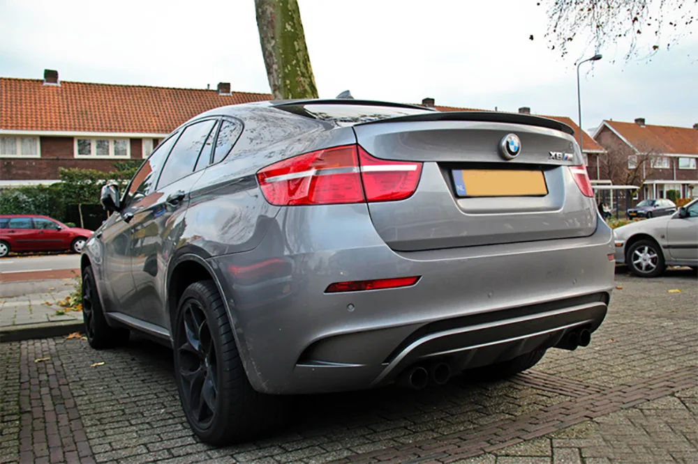 Черный спойлер AITWATT для BMW X6 E71 с 2008 по 2014 г. высококачественный АБС-пластик задний