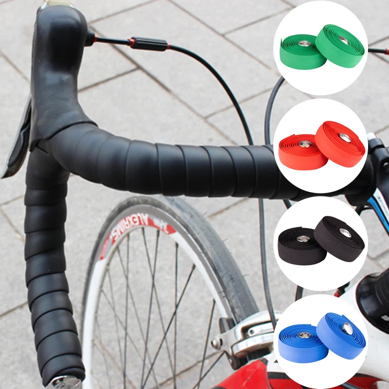 

200cm Soft EVA Bicycle Handlebar Tapes Road Bike Bar Tape Durable Cycling Handle Anti-Vibration Wraps Bicycle Accessories