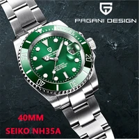 2021 pagani design new luxury automatic mechanical watch mens stainless steel waterproof precision watch nh35 relogio masculino