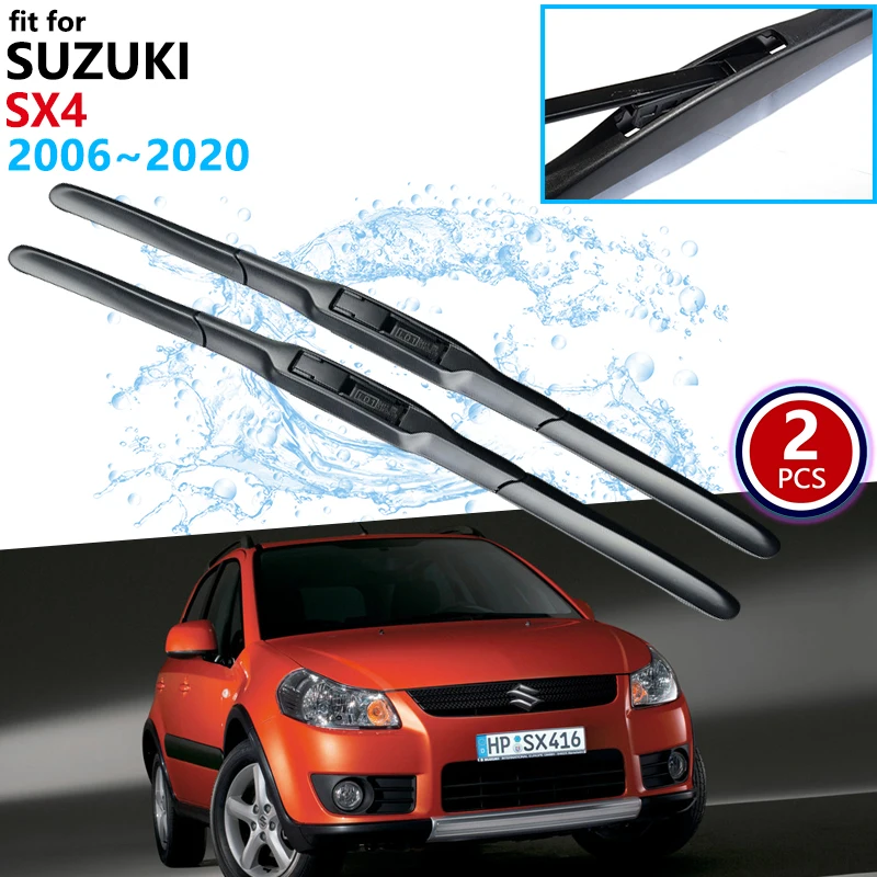 

for Suzuki SX4 2006~2020 Maruti SX-4 S-Cross Front Windscreen Wipers Car Wiper Blades Car Accessories Stickers 2007 2008 2009
