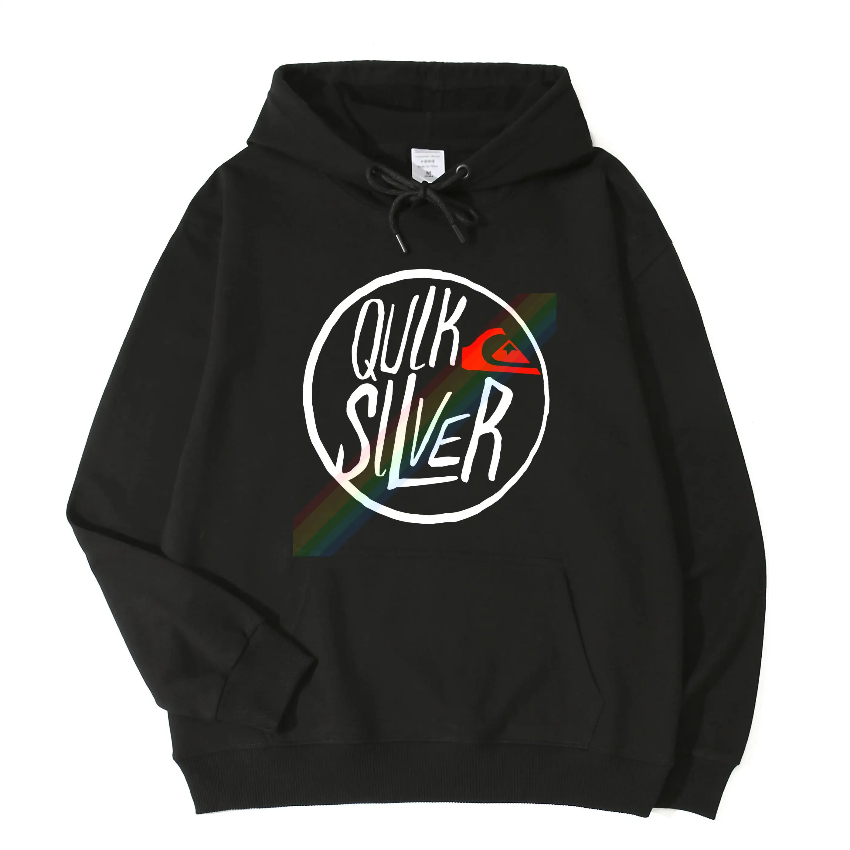 

Quiksilver White Circle Logo Autumn Winter Custom Unique Print Pullover Popular High Quality Pocket Hoodie Sweatshirt Unisex Top