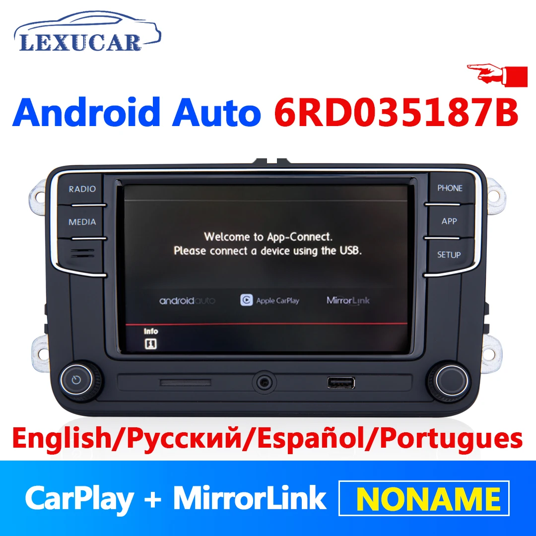 Android Auto Carplay Noname 6RD 035 187B автомобиль MIB радио RCD330 плюс RCD340G для VW Golf 5 6 Jetta MK5 MK6 СС Tiguan