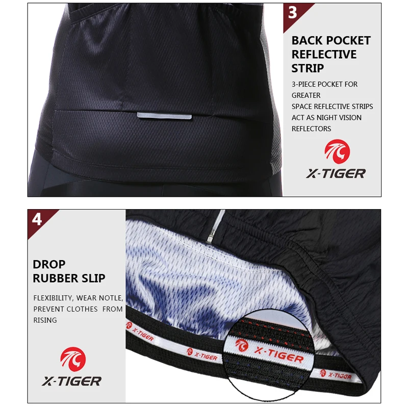 

X-Tiger Winter Fleece Cycling Jersey Thermal Bike Wear Long Sleeve MTB Bicycle Cycling Clothing Invierno Maillot Ropa Ciclismo