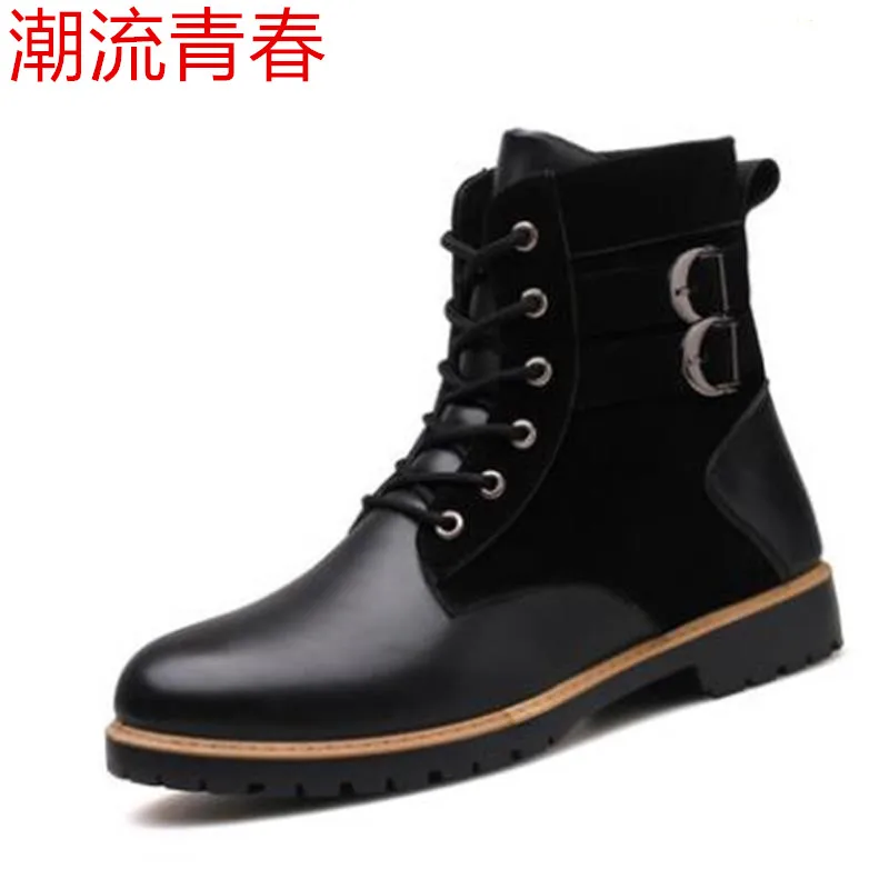 Мужские ботинки модная теплая зимняя мужская обувь осенняя для мужчин новые