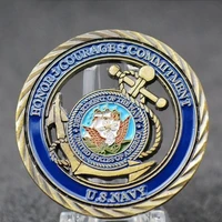 u s navy badge core value bronze hollow military challenge medal challenge coin gift collection commemorative coin gift