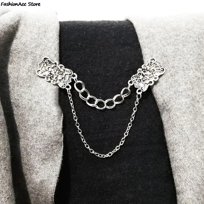 Кардиган Свитер блузка брошь для шали рубашка воротник Ретро стиль утка зажим