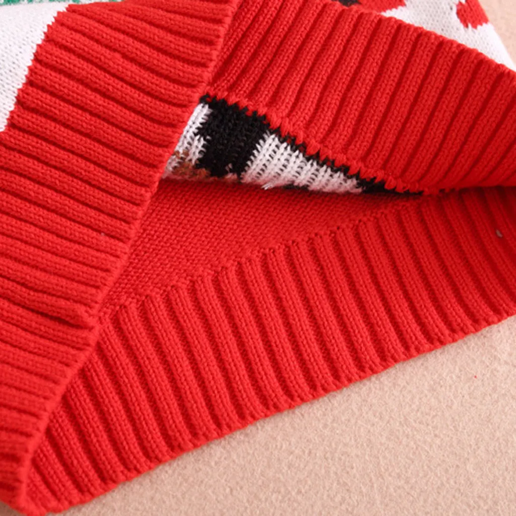 Детский Рождественский свитер с длинными рукавами для маленьких мальчиков и