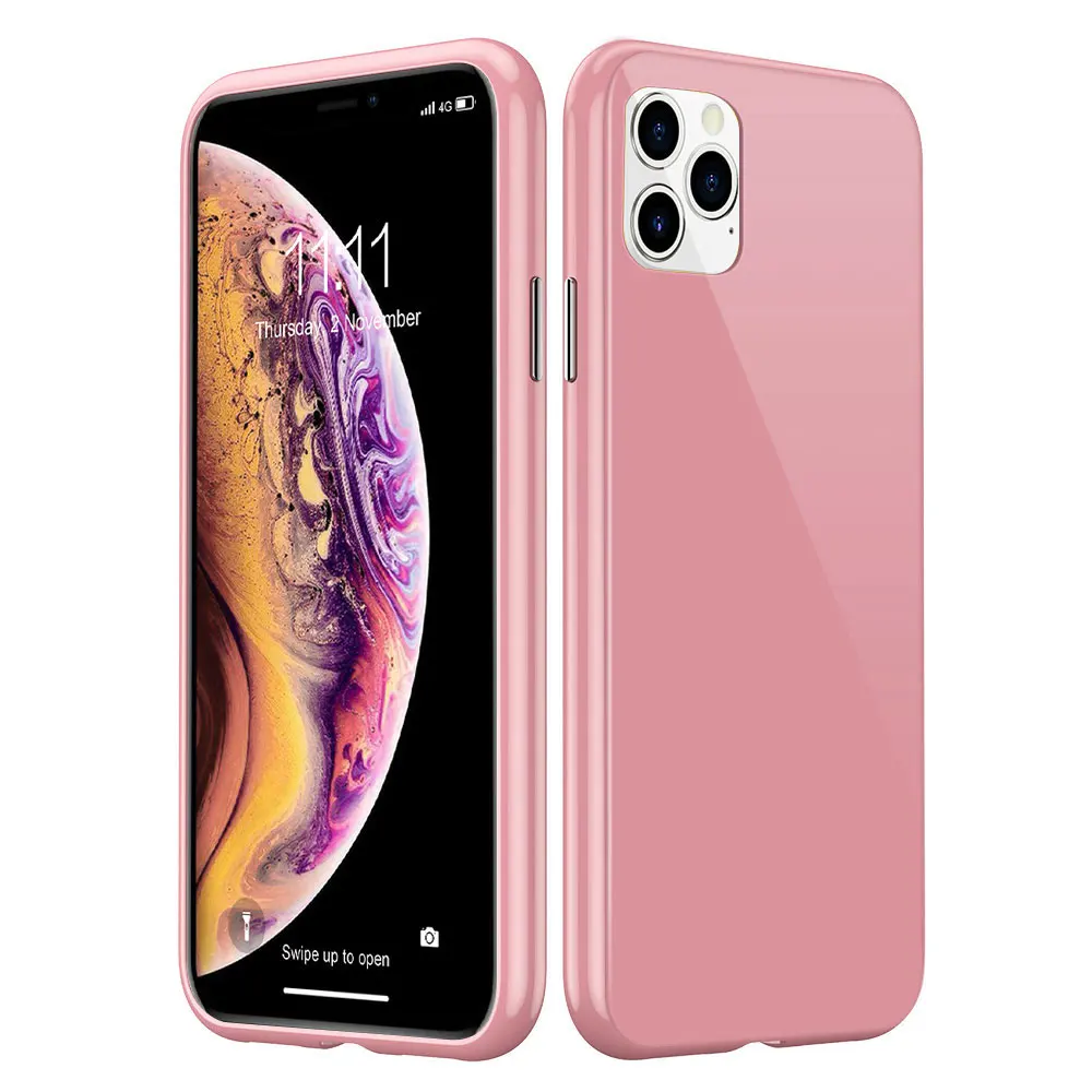 Розовый KISSCASE металлический магнитный чехол для iPhone X 7 8 7plus 8plus 11 Pro Max XR XS MAX чехол HD закаленное стекло магнит чехол для телефона крышка - Цвет: Розовый