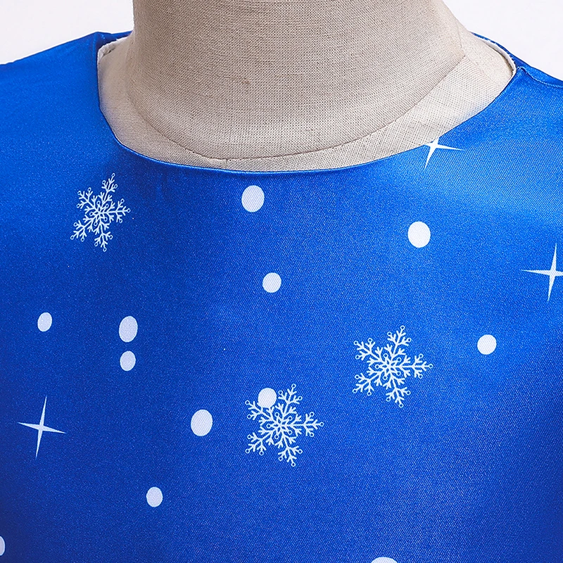 

2020 New Christmas Girls Princess Dress Cartoon Print Wedding Birthday Party Dresses Children's Costume New Year Kids Clothes