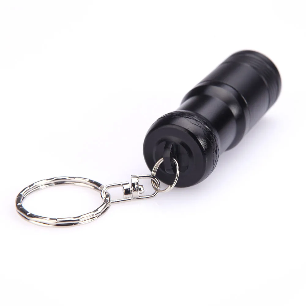 

Super Mini Size Flashlights Xml T6 Keychain Led Flashlight Torch 3-mode 2000lm Lighting Lamp Black Conveniently Carrying
