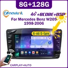 магнитола 2 din android 10 с экраном автомагнитола для Mercedes Benz CLK W209 C209 W168 W203 W463 Viano Vito 1998-2006, видеоплееры,  интеллектуальные системные Мультимедиа блютуз автозвук Навигация мазок Навигатор