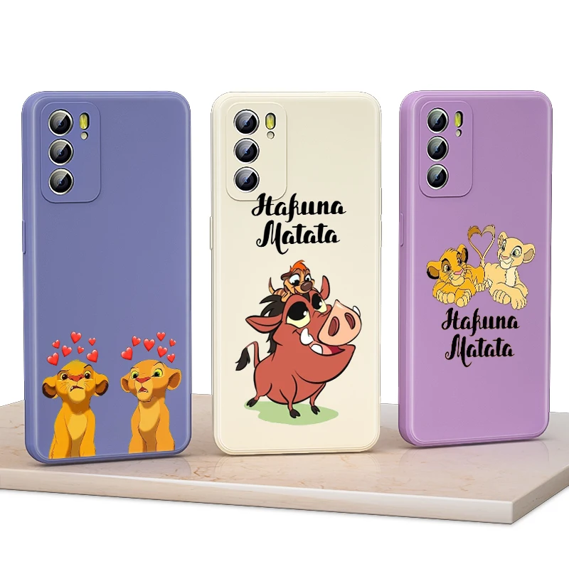 

For Huawei Nova 8 8i 8SE 7SE 7 6SE 7i 6SE 6 5i 5 5T 5Z Pro 4E 4 3i 3 Phone Case The King Lion Cute Liquid Silicone Soft