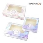 20 шт. Подарочная коробка с окошком Galaxy Star, Свадебная подарочная коробка для торта, конфет, еды, печенья, упаковочная коробка, подарок, ПОСТАВЩИК свадебных сувениров