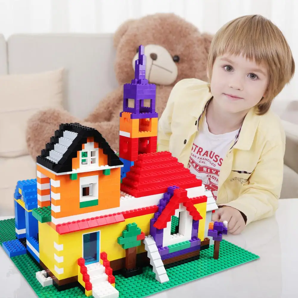 500/1000pcs Rainbow Building Blocks Compatible with Classic Block Bricks Figurine Accessory DIY Toys For Children | Игрушки и хобби
