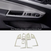 lhd for vw volkswagen golf 8 mk8 2020 2021 stainless silvery car door window lifter regulator armrest button knob accessories