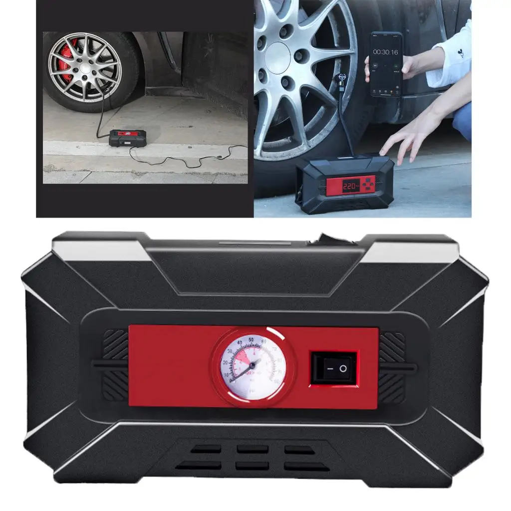 vender Compressor Portátil Bonde 12v Da Bomba De Ar Do Carro Do Inflator Do Pneu Com Medidor Guague